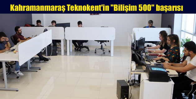 Kahramanmaraş Teknokent’in Bilişim 500 başarısı