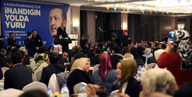 Erdoğan, AK Parti Kahramanmaraş İl Teşkilatı yemeğinde konuştu