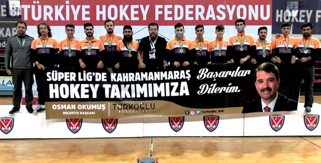 Türkoğlu Belediyesi, Hokey Süper Ligi’nde Türkiye 2. oldu