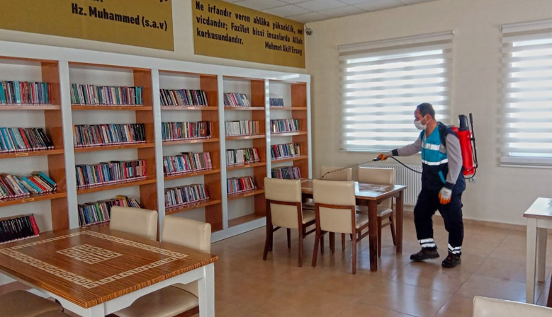 Kahramanmaraş’ta Müze ve Kütüphaneler Dezenfekte Edildi