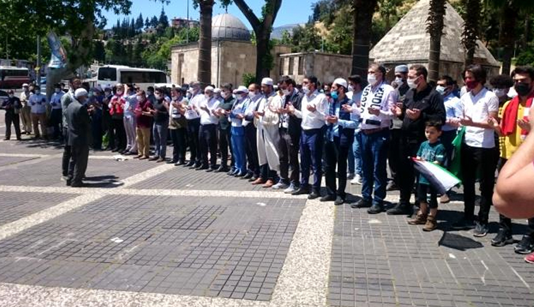 Kahramanmaraş’ta Filistinli şehitler için gıyabi cenaze namazı kılındı