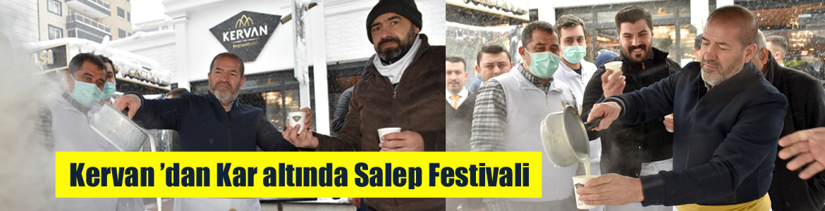 Alpedo Kervan Lezzet Grubu’ndan Kar altında Salep Festivali