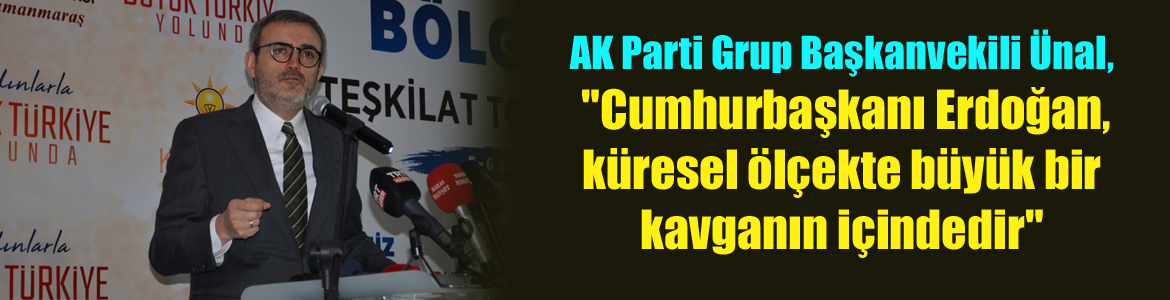 AK Parti Grup Başkanvekili Ünal, “Cumhurbaşkanı Erdoğan, küresel ölçekte büyük bir kavganın içindedir”