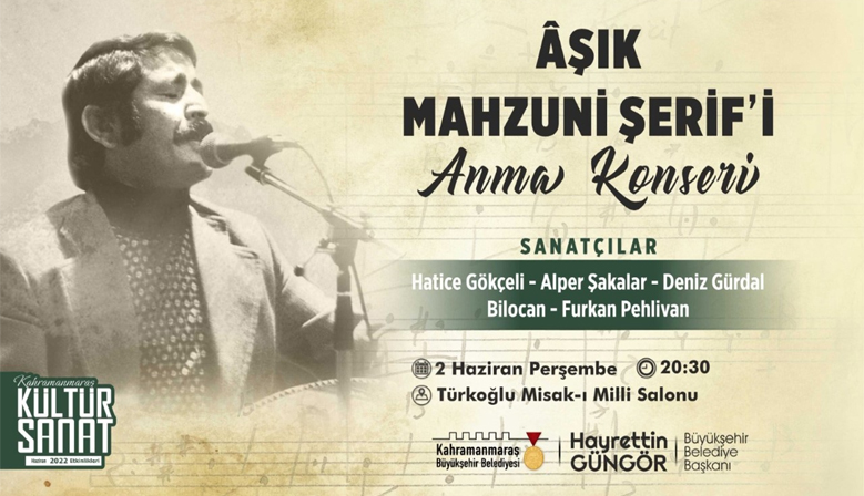 Âşık Mahzuni Şerif Unutulmaz Eserleriyle Türkoğlu’nda Anılacak