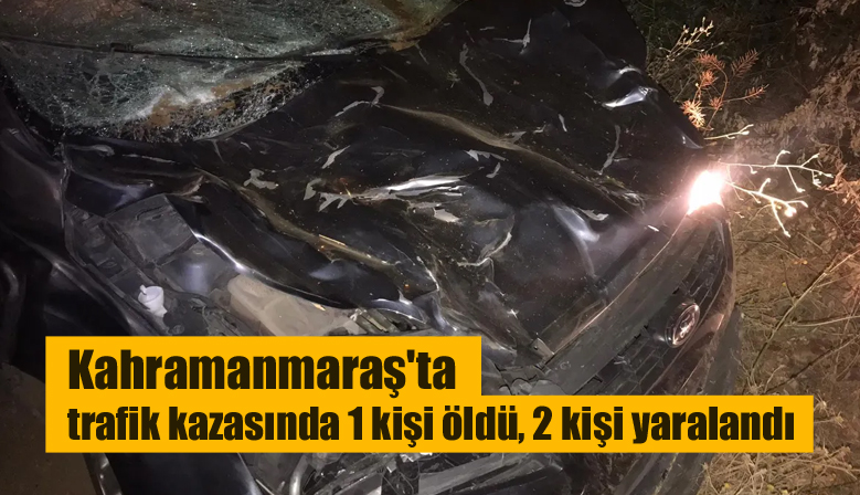 Kahramanmaraş’ta trafik kazasında 1 kişi öldü, 2 kişi yaralandı