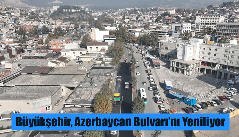 Büyükşehir, Azerbaycan Bulvarı’nı Yeniliyor