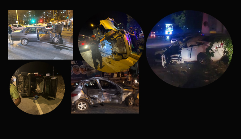 Kahramanmaraş’ta bir gecede 5 trafik kazası meydana geldi