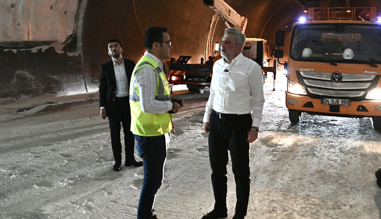 Görgel, Âşık Mahzuni Şerif Tünellerindeki Çalışmaları İnceledi