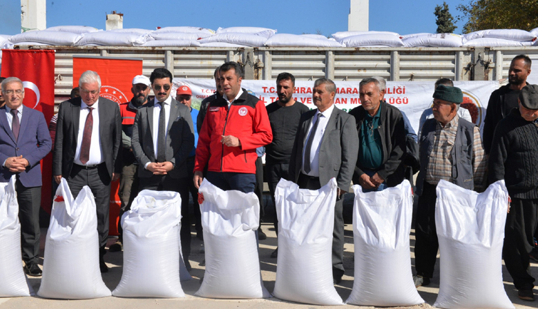 KAHRAMANMARAŞ’TA MERCİMEK TOHUMU DAĞITILDI