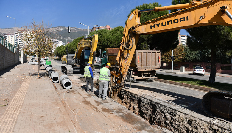 Kahramanmaraş Ahır Dağı Caddesi’nde Altyapı İmalatlarına Hız Verildi