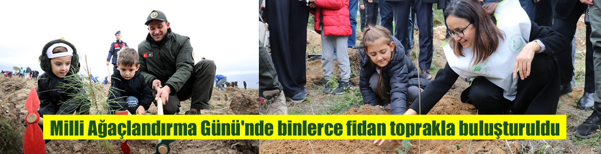 Milli Ağaçlandırma Günü’nde binlerce fidan toprakla buluşturuldu