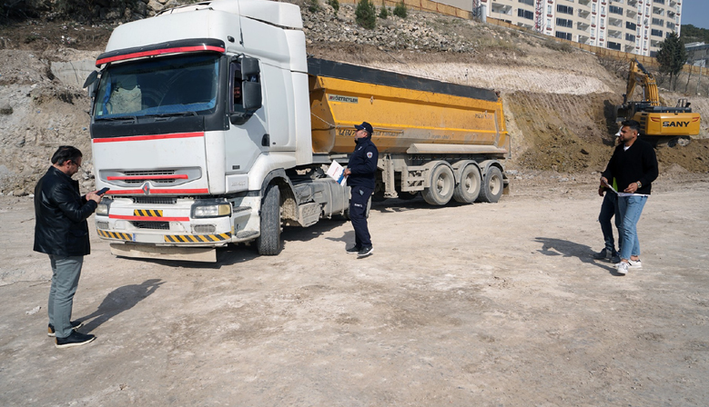 Kahramanmaraş’ta Hafriyat Araçlarına Sıkı Denetim