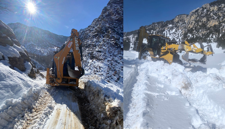 Onikişubat Belediyesi’nden kırsalda aralıksız karla mücadele