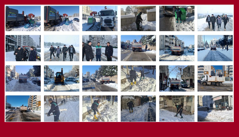 Onikişubat’ta kar mesaisi: Tüm ekipler sahada, çalışmalar aralıksız sürüyor