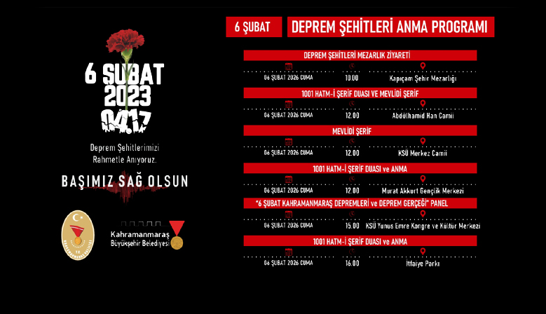 Asrın Felaketinin 3’üncü Yılında Deprem Şehitleri Çeşitli Programlarla Yad Edilecek