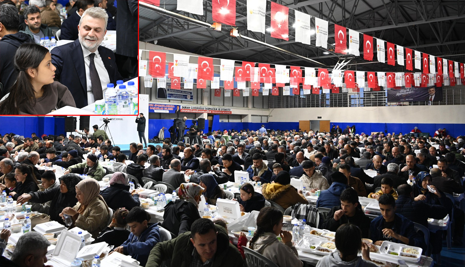 Büyükşehir’in Gönül Sofrası Türkoğlu’nda Kuruldu