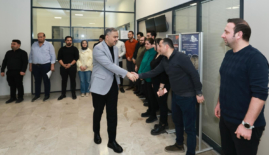 Başkan Toptaş, belediye personeliyle bayramlaştı