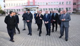 KSÜ Rektörü Afşin’de İncelemelerde Bulundu