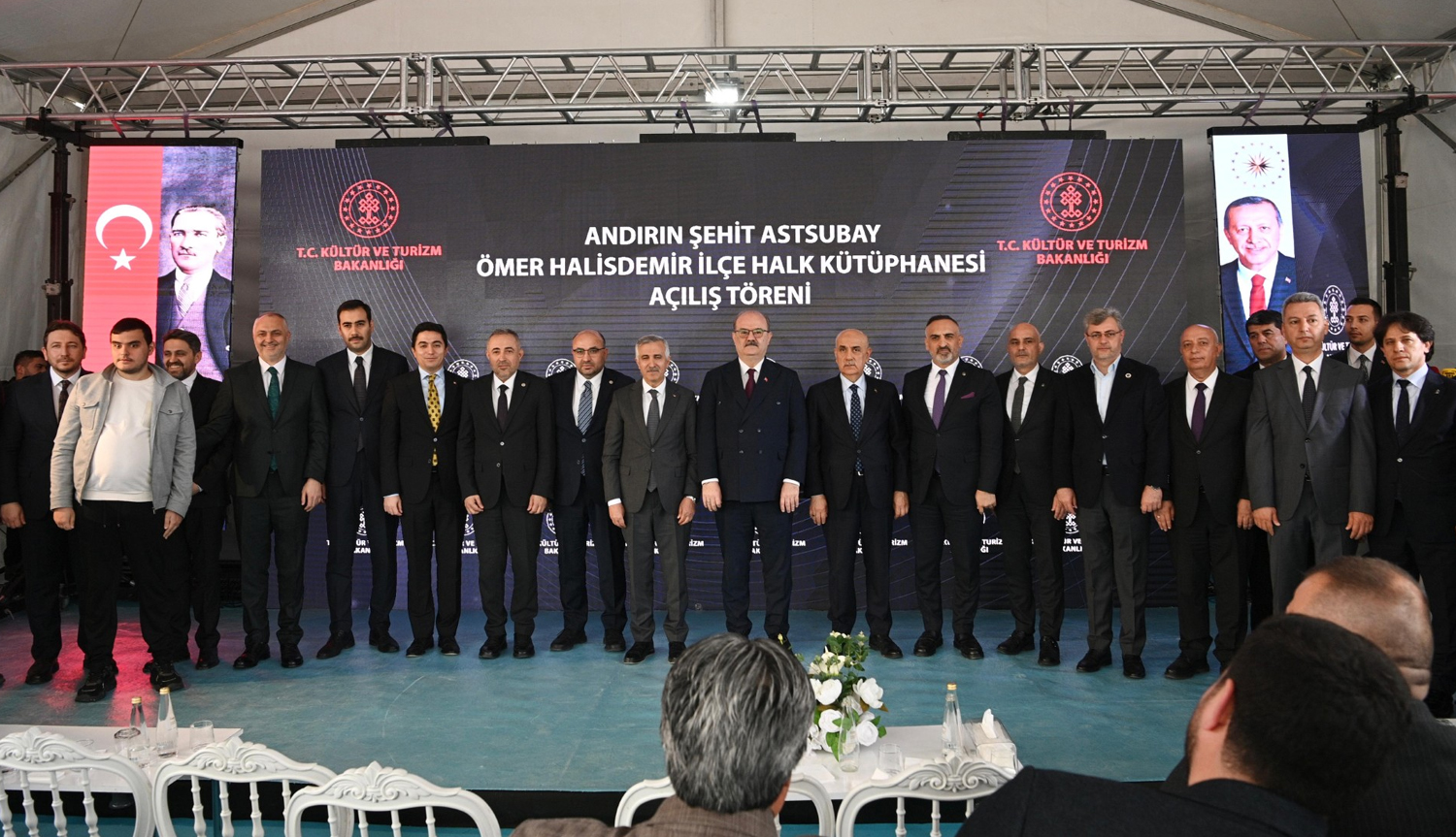 Andırın Şehit Astsubay Ömer Halisdemir İlçe Halk Kütüphanesi Hizmete Açıldı