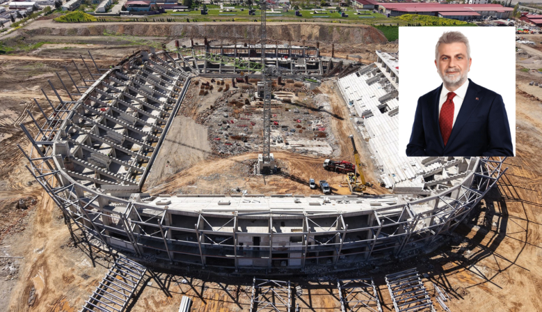 Kahramanmaraş Stadyumu Hızla Yükseliyor