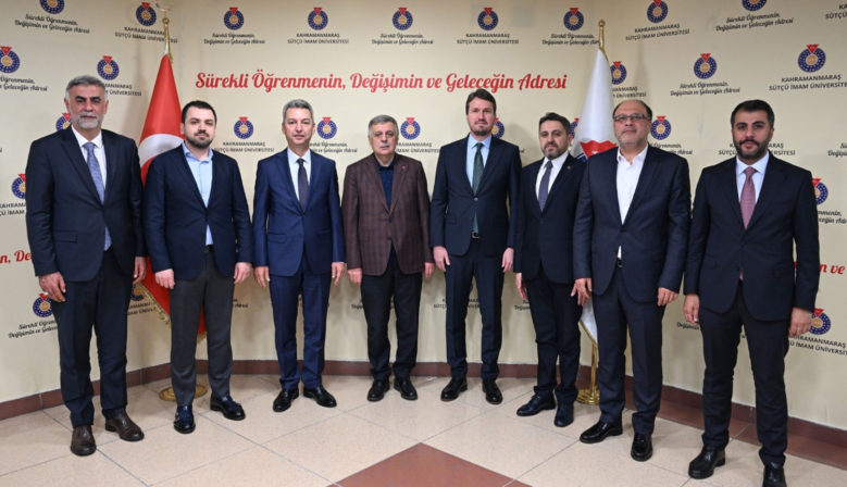 Nevzat Pakdil ve İl Protokolü KSÜ Rektörü Prof. Dr. İbrahim Taner Okumuş’u Ziyaret Etti