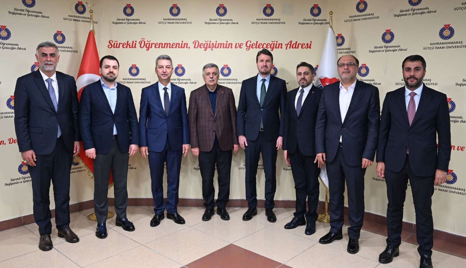 Nevzat Pakdil ve İl Protokolü KSÜ Rektörü Prof. Dr. İbrahim Taner Okumuş’u Ziyaret Etti