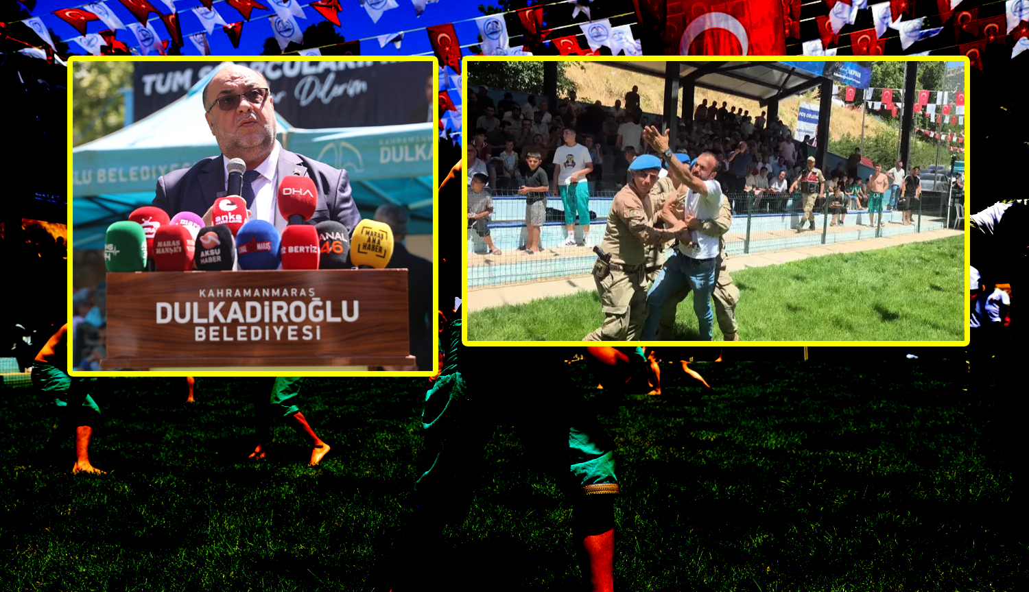 Dereköy Güreşleri’nde kavga çıktı