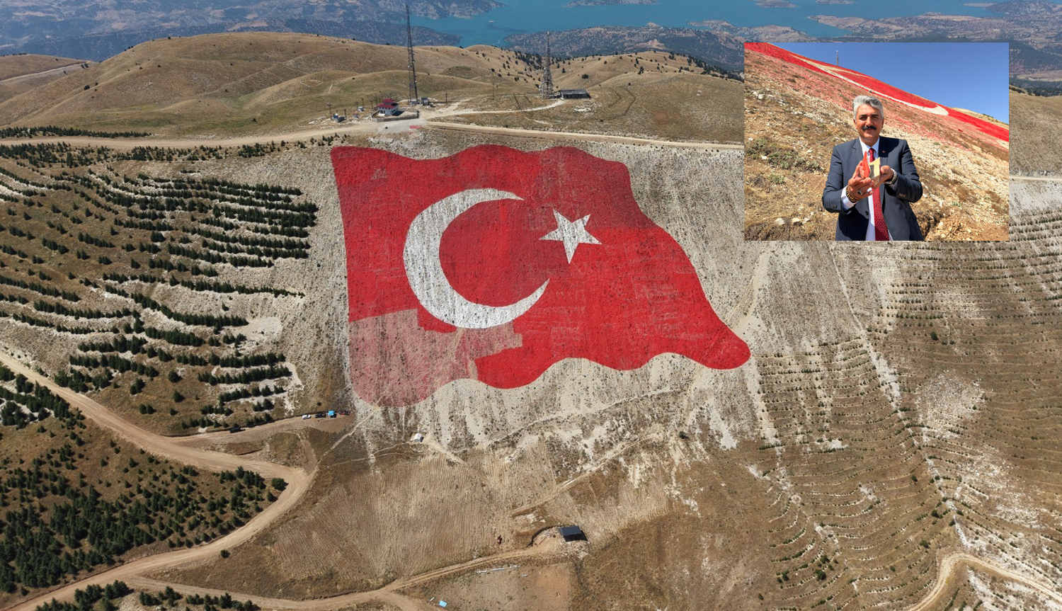 Dünyanın en büyük Türk Bayrağı, yeniden ilk günkü görkemine kavuştu
