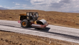 Afşin Kırsalında Ulaşımı İyileştiren Yol Çalışması