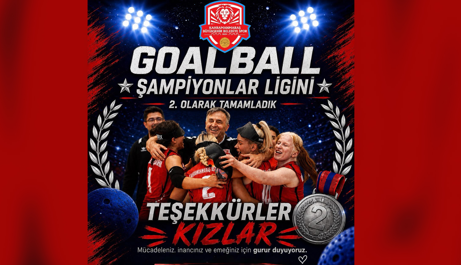 Büyükşehir’in Kadın Goalball Takımı Avrupa İkincisi
