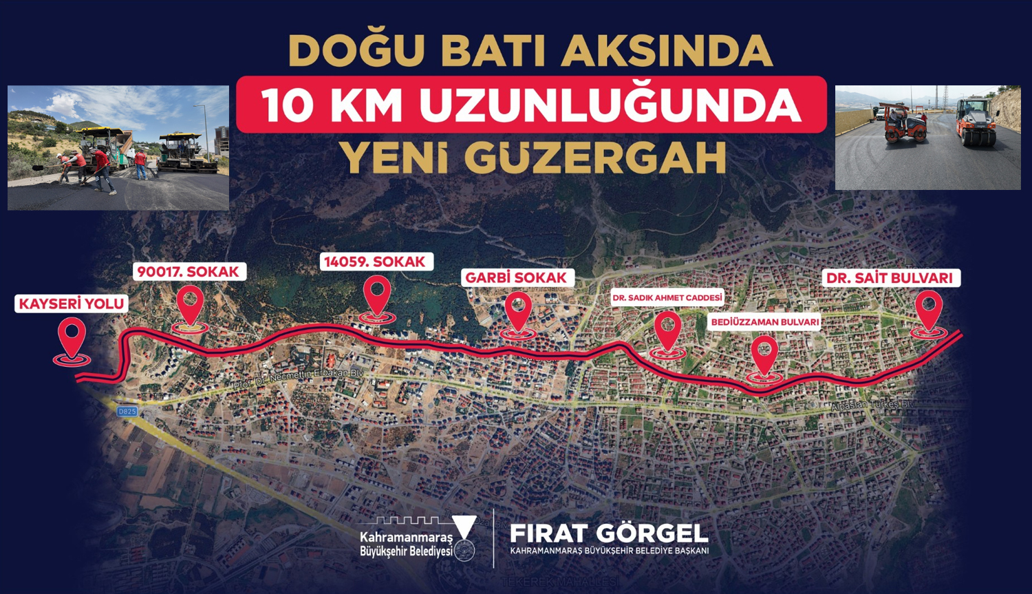 Kahramanmaraş’ta Doğu – Batı Ulaşımına Alternatif Yol