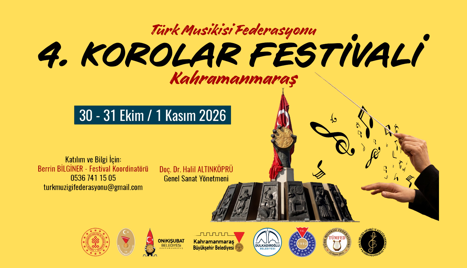 KAHRAMANMARAŞ, 4. TÜMFED KOROLAR FESTİVALİ’NE EV SAHİPLİĞİ YAPACAK