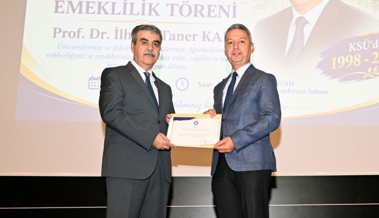 Prof. Dr. İlhami Taner Kale için Emeklilik Töreni Düzenlendi