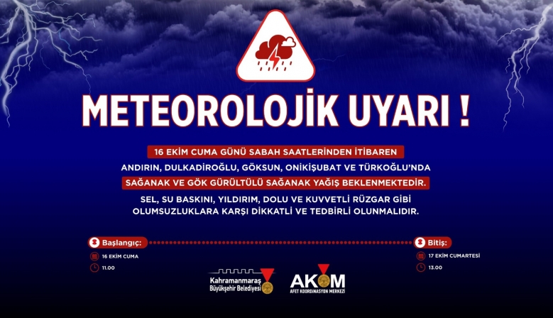 Vatandaşların Dikkatine! 5 İlçede Kuvvetli Sağanak Yağış Uyarısı
